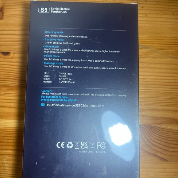 Fronix Electric Toothbrush for Adults with 8 Brush Heads, Sonic Toothbrush Recha - Picture 2 of 3